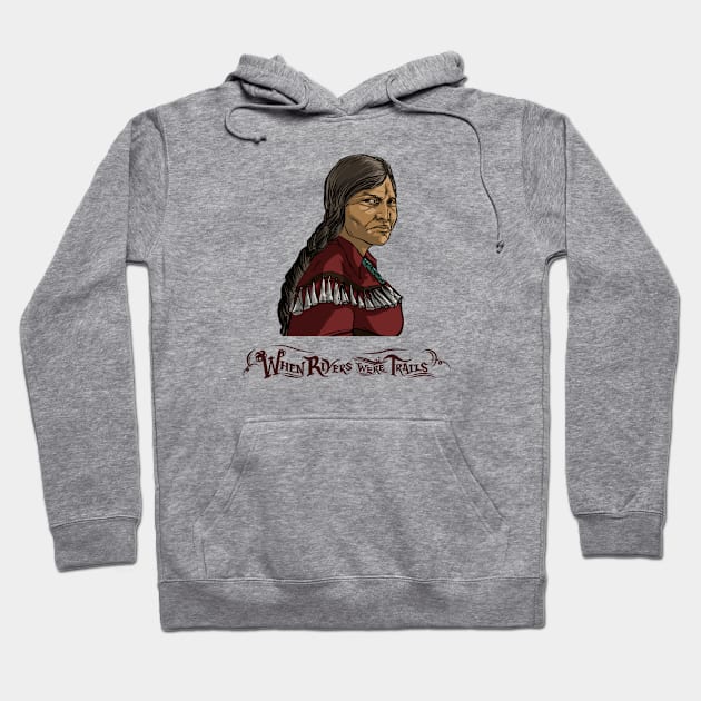 When Rivers Were Trails - Grandmother’s Side Eye Hoodie by Indian Lands in Indian Hands